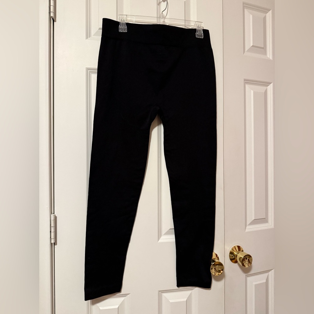 Time and Tru Youth Classic Black Lined Leggings Size XXL (20) New Without Tag